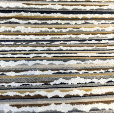 Swavelle Space Walk Earth Striped Modern Soft Chenille Upholstery Fabric - Image 1 of 4