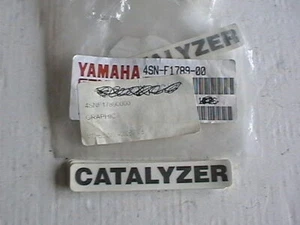 GENUINE YAMAHA YN50 R NEOS YN100 OVETTO " CATALYZER " DECAL EMBLEM 4SN-F1789-00 - Picture 1 of 1