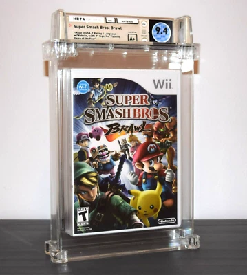 SUPER SMASH BROS. BRAWL - WATA 9.4 A+ NINTENDO Wii 2008 ~ NEW SEALED - Image 1 of 2