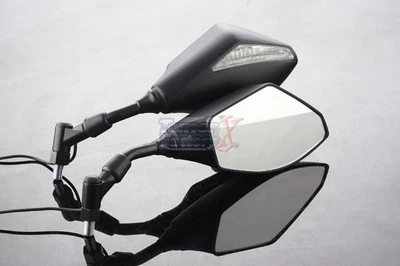 ESPEJOS RETROVISORES LED INTEGRADOS Black FIT Honda Dominator PCX125 FJS600 Silver Wing 10 mm Foto 1 de 4