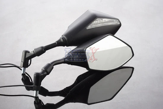 ESPEJOS RETROVISORES LED INTEGRADOS Black FIT Honda Dominator PCX125 FJS600 Silver Wing 10 mm Foto 1 de 4