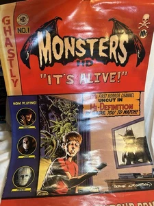Monsters HD Promo Poster 2003 Cablevision Channel 36”x24”  - Picture 1 of 16