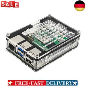 Klares Acrylgehäuse, unterstützt offiziellen aktiven Kühler, passend für Raspber - Afbeelding 1 van 18
