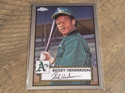 2021 Topps Chrome Platinum Anniversary #501 Rickey Henderson Nmmt - Image 1 of 3