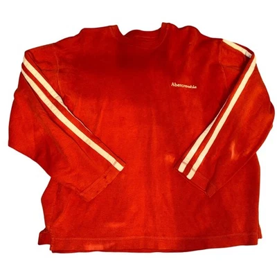 Vintage Abercrombie & Fitch Mens Orange Crew Neck Pullover Sweatshirt XL - Image 1 of 4