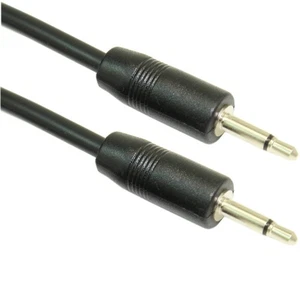 2ft 2.5mm SLIM MONO TS (2 conductor) Male to Male Audio Cable - Picture 1 of 3