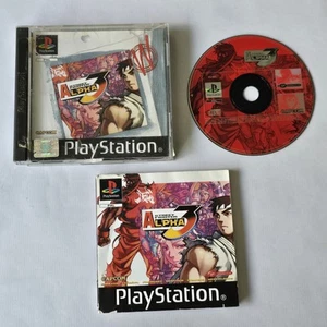 Street Fighter Alpha 3 PS1 Playstation 1 gioco PAL UK completo cattive condizioni - Foto 1 di 8