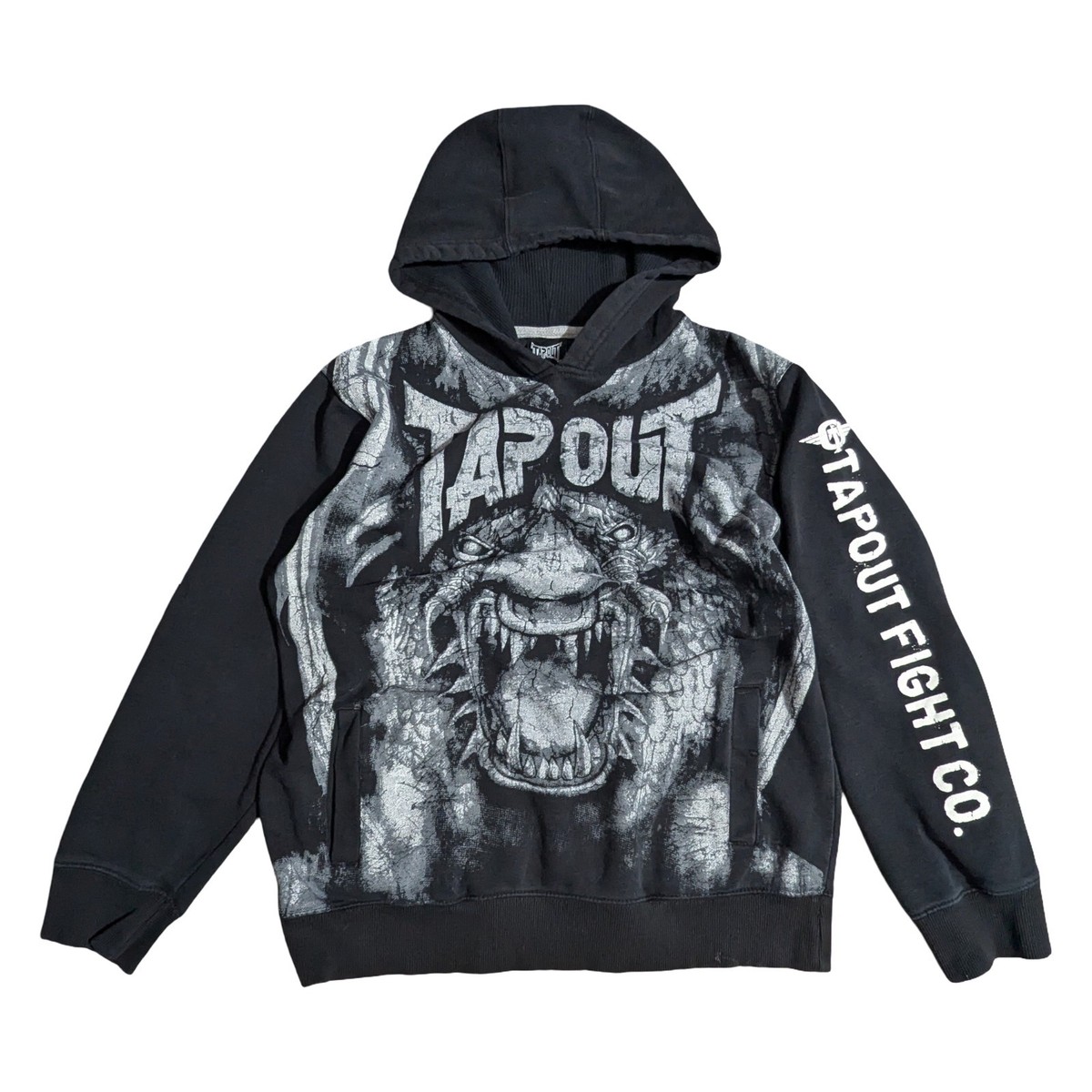 tapout パーカー TAPOUT キッズボーイズ ジップパーカー Invert グレー