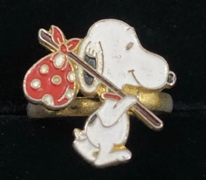 Anillo Hobo SNOOPY Runaway De Colección Aviva Taiwan United Característica CACAHUETES Schulz - Imagen 1 de 7