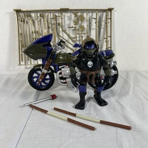 Teenage Mutant Ninja Turtles Battle Biker Donatello Action Figure  2003 Complete - Picture 1 of 4