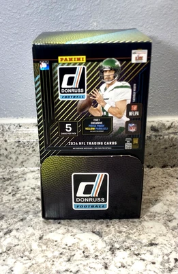 Caja de alimentación por gravedad de fútbol americano Panini Donruss 2024 ~ ~ 48 paquetes sellados Downtowns Foto 1 de 3