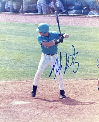 Фотография с автографом Марка Котсея из Florida Marlins Athletics Minors 8x10 MiLB - Изображение 1 из 3