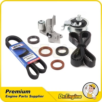 Kit de correa de distribución con correa serpentina apta 00-06 Audi Volkswagen Beetle Golf 1.8L Foto 1 de 4