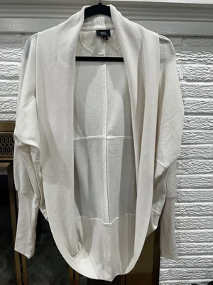 Cárdigan para mujer Mossimo holgado manga larga frente abierto talla mediana marfil Foto 1 de 4