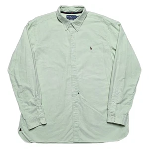 NWOT VTG Ralph Lauren Classic Fit Mint Green Oxford Shirt Mens 2XL Flesh Pony - Picture 1 of 17