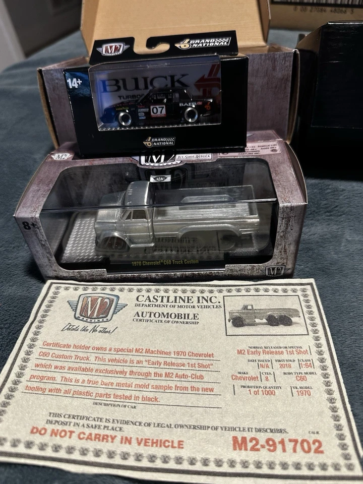 Camión Chevy C60 First Shot 1970 M2 Machines Buick GNX Auto Club exclusivo Foto 1 de 1