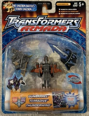 Transformers - Armada - AIR MILITARY Mini-Con Team - 2002 - New on Card - Image 1 of 2