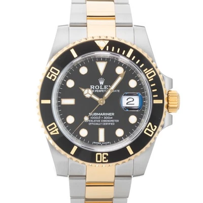 Rolex Submariner Date 116613LN garantía de dos tonos 2017 caja/papel Foto 1 de 4