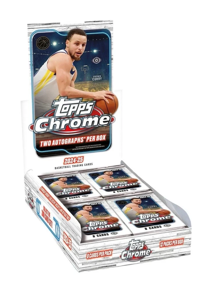 2024-25 Topps Chrome Basketball Cards Complete Your Set BASE 1-200 You Pick - Image 1 of 1