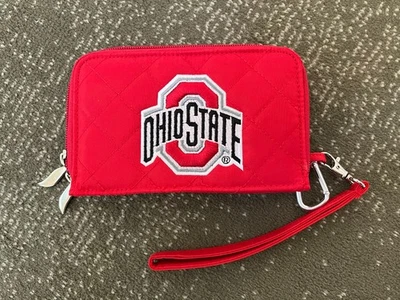 Ohio State University Licensed Embroidered Buckeyes Cell Phone Wallet Wristlet - Image 1 of 4