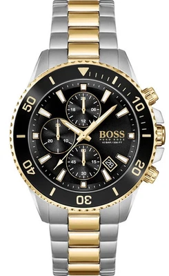 Кварцевые часы Hugo Boss Admiral 1513908 46 мм двухцветная нержавеющая сталь - Изображение 1 из 4
