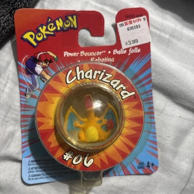 1998 Hasbro Pokemon #006 Charizard Power Bouncer новый в коробке запечатанный первое издание - Изображение 1 из 4
