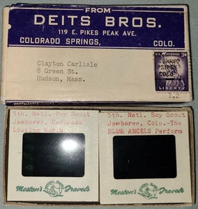 Vtg photo slides, 1960 5th National Boy Scout Jamboree, Set 1 Aerials 2 Activity - Picture 1 of 10