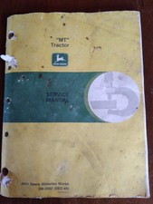 John Deere Model Mt Row Crop Tractor Shop Service Repair Manual Book Sm2002