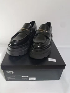 Mocasín Alexander Wang Carter Plataforma Negro Talla 40 EU - Imagen 1 de 9