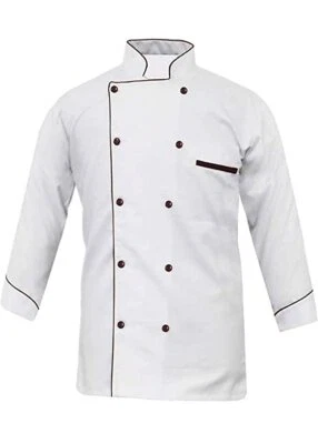 Chef Works Coat Poly Cotton Double Breasted Jacket Multi-Colored Kitchen Uniform - Image 1 of 4