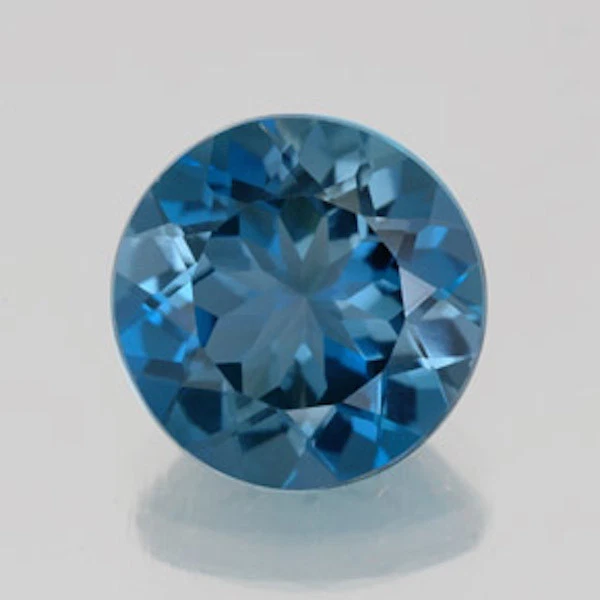 Lab Created Blue Zircon AAA Round Faceted Loose Gemstones (3mm - 15mm) - Image 1 of 1