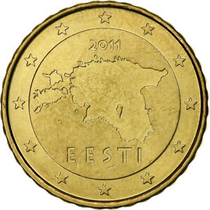 [#1250706] Estland, 10 Euro Cent, 2011, Vantaa, UNC, Tin, KM:64