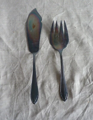 BSF -   Fischheber  Fischbesteck   90  versilbert - Bild 1 von 4