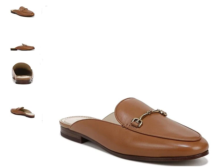 Sam Edelman Linnie Mule Plano De Cuero Para Mujer Tallas 5-11/NUEVO!!! - Imagen 1 de 1