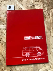 ALFA F12 FURGONE DIESEL - MANUALE USO MANUTENZIONE - ORIGINALE NO PDF/COPIE - Picture 1 of 1
