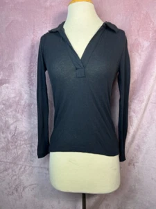 Neu mit Etikett Damen schwarzes Langarmshirt JCrew Größe XS - Bild 1 von 7