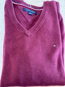 Tommy Hilfiger Round Neck Long Sleeve Cotton Pullover Sweater Men's sz XL - Picture 1 of 8