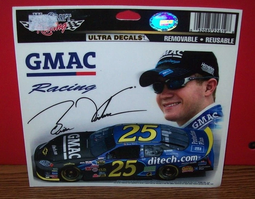 BRIAN VICKERS #25 GMAC 2005 WINCRAFT 5X6 ULTRA CALCOMANÍA PEGATINA  Foto 1 de 1