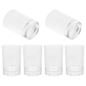  6 Pcs Transparent Drinking Cup Pretty Glass Cups for Water Glasses Travel - Picture 1 of 12