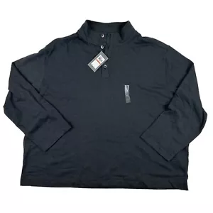 Nuevo con etiquetas Van Heusen Never Tuck Pulóver Mangas Largas Gris Falso Botones Cuello GRANDE 3X $70 - Imagen 1 de 12