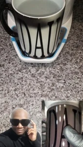Colour Changing Mugs DAUGHTER Ceramic Coffee Mug Turns White From Black Tea Cup - Picture 1 of 4