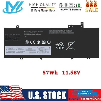 MYIYAE ✅01AV478 Battery For Lenovo ThinkPad T480s 01AV479 01AV480 L17L3P71 L17M3P71
