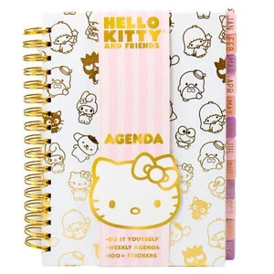 Hello Kitty and Friends Agenda, 70 Pages, Hardcover Planner, Hello Kitty & Kurom - Picture 1 of 6