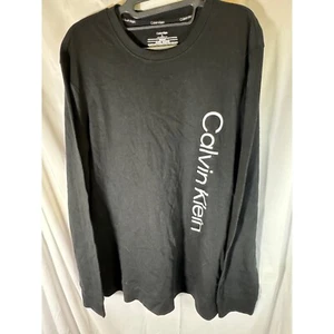 Calvin Klein Men's Logo Sleepwear Long Sleeve T-Shirt, Black, Size M, NWT - Picture 1 of 4