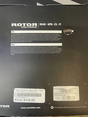 Rotor Aero Round Ring 110x4 53T - Image 1 of 2