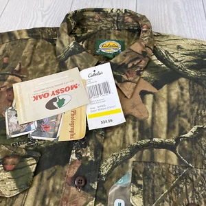NWT Cabelas Mossy Oak Break up Infinity shirt Men's Medium M Reg Camo Hunting - Picture 1 of 14
