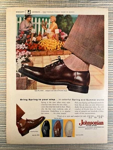 Johnsonian Guide Step Mens Shoes Endicott NY 1960 Vintage Print Ad - Picture 1 of 1