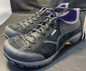 Dansko Hiking Shoes Womens Size (39) 8.5 Black  Purple Suede Waterproof Lace Up - Picture 1 of 11