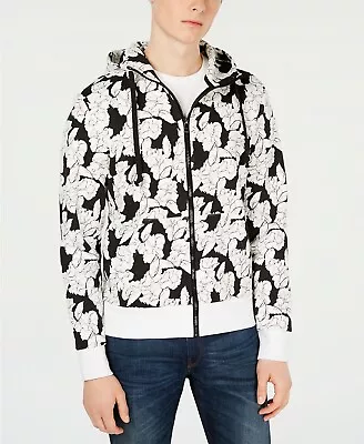 Michael Kors Men's Floral Graphic Hoodie, Size XXL, MSRP $128 - Image 1 of 2