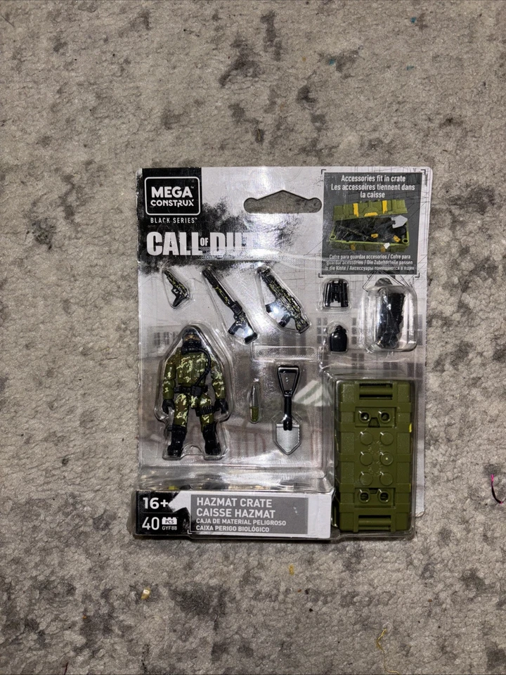 Mega Construx Black Series Call of Duty Hazmat Crate GYF88 40 Pcs NIP SEALED - Image 1 of 1